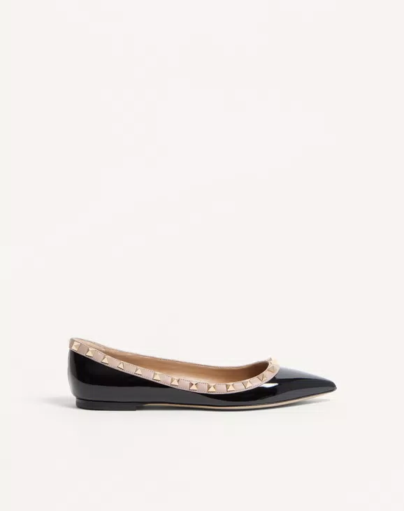 Valentino Patent Rockstud Ballet Flat - Image 1